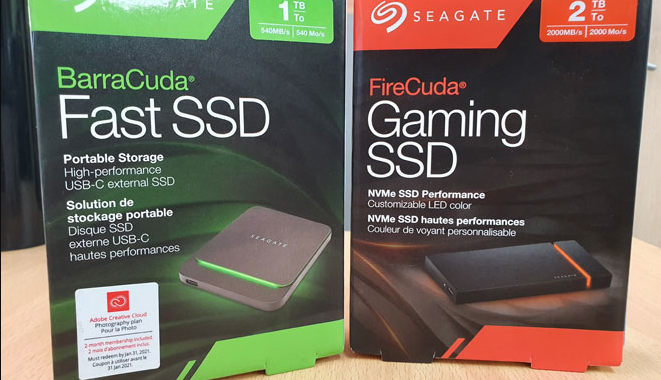 Faster external SSD to play with, Seagate Barracuda Fast SSD & Firecuda Gaming SSD